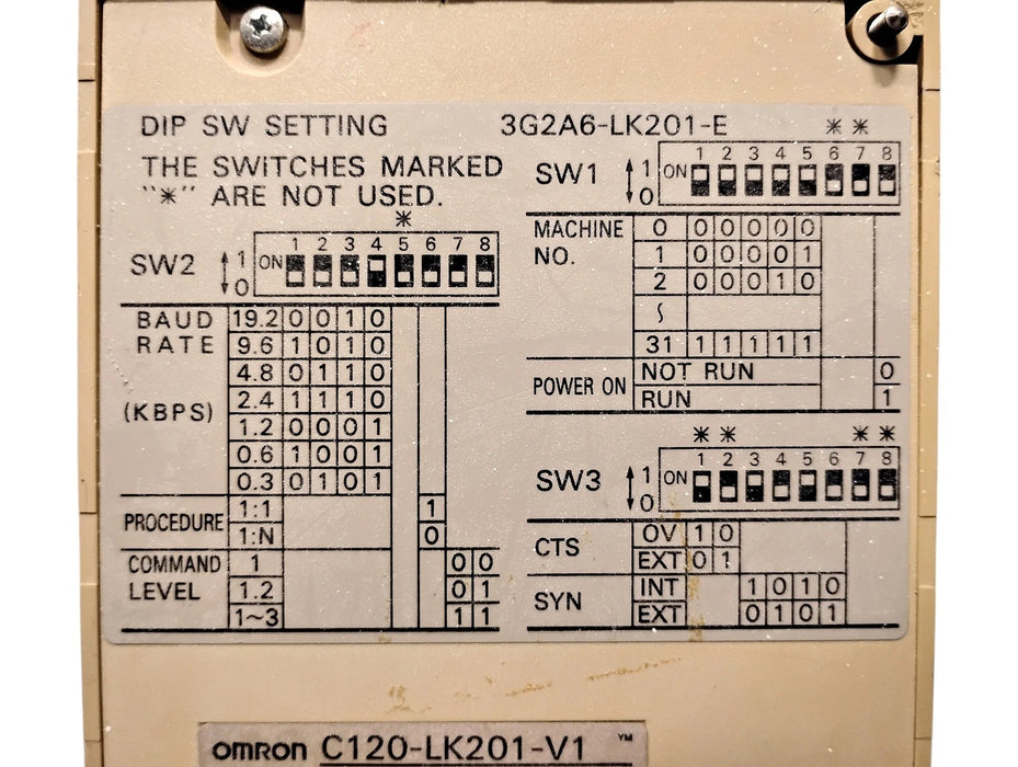 Omron C120-LK201-V1 PLC Communications Module