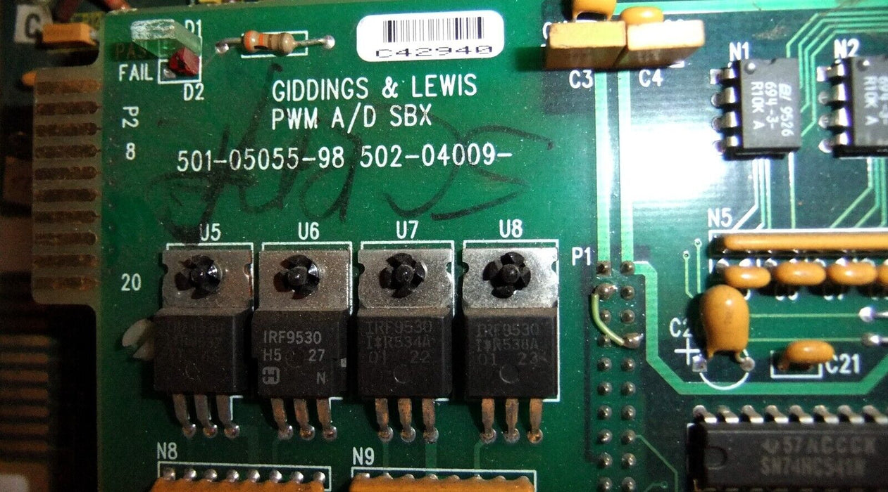 Giddings & Lewis Servo Control Board 501-04707-98 501-05055-98