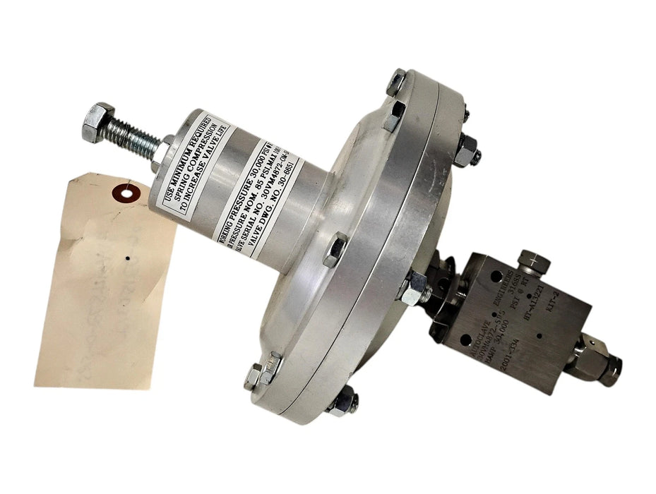Parker Autoclave 30VM4872-OM-SRS 30,000 PSI 1/4-in High Pressure Needle Valve