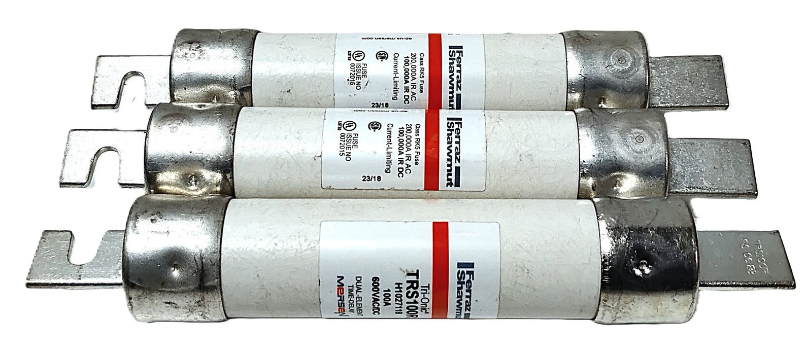 Ferraz Shawmut TRS100R 600 V AC/DC 100 A Current-Limiting Time-Delay Fuses