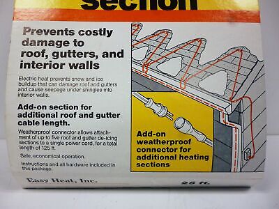 Easy Heat MHS-25 25 FT Add-On Roof and Gutter De-icing Section