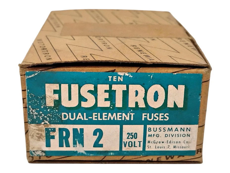 Bussmann FRN-2 250 V AC 2 A Non-Current-Limiting Time-Delay Fuses