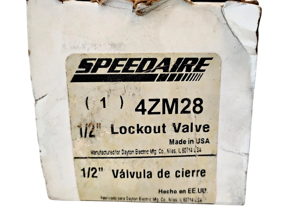 Speedaire 4ZM28 1/2" NPT 250 PSIG Lockout Valve
