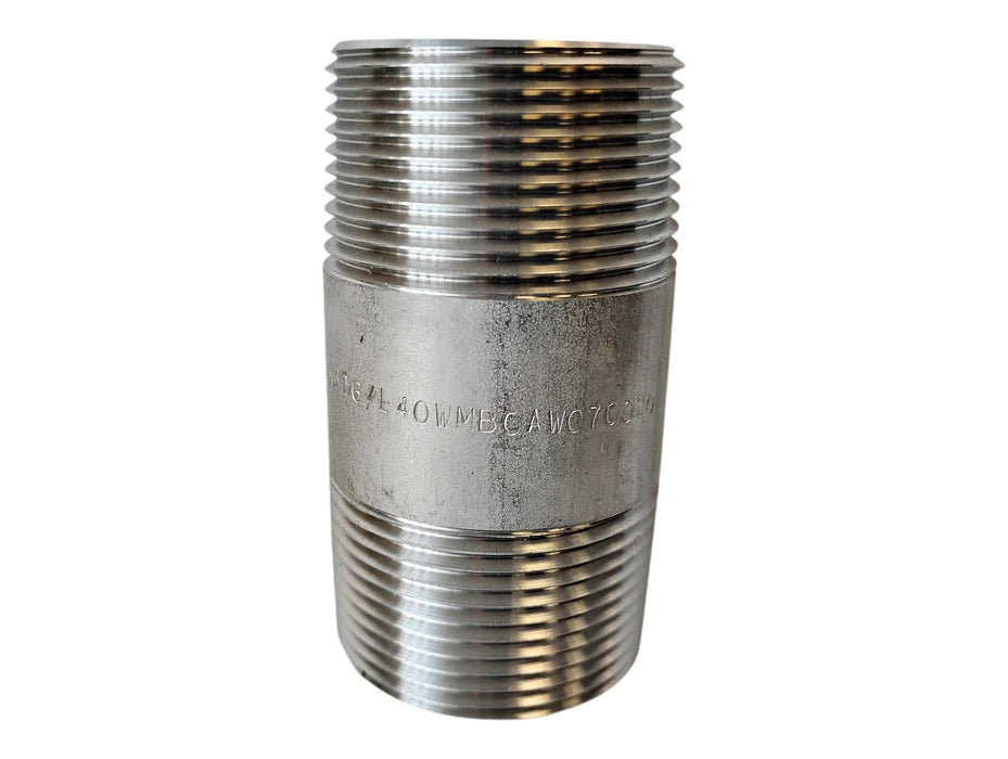 Merit Brass 6020-300 1-1/4" x 3" L 316 SS Pipe Nipple