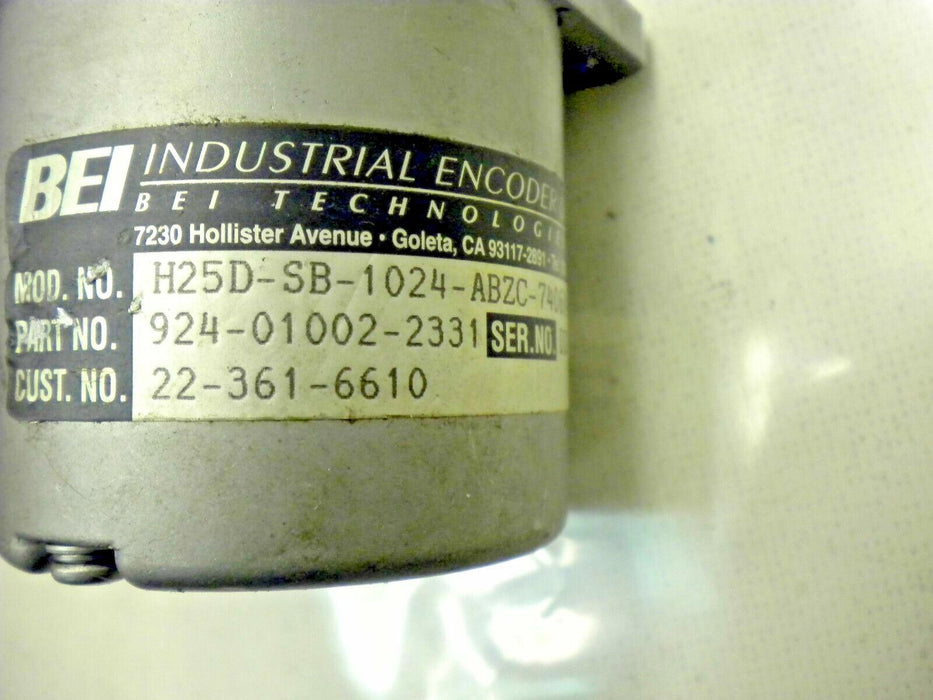 BEI Encoder H25D-SS-1500-AC-8830-EM16