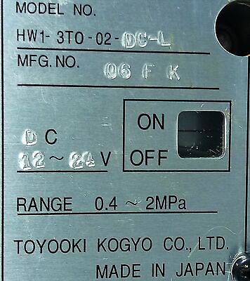 Toyo-Oki HW1-3T0-02-DC-L 12-24 V DC 0.4-2 MPa Pressure Switch w/ Indicator