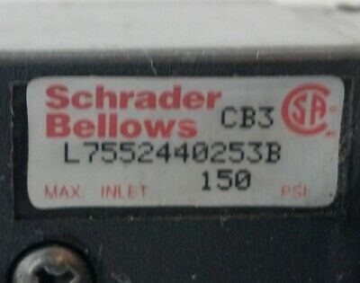 Schrader Bellows L7552440253B 120 VAC 1/4" NPT 150 PSI 4/2 Double Solenoid Valve