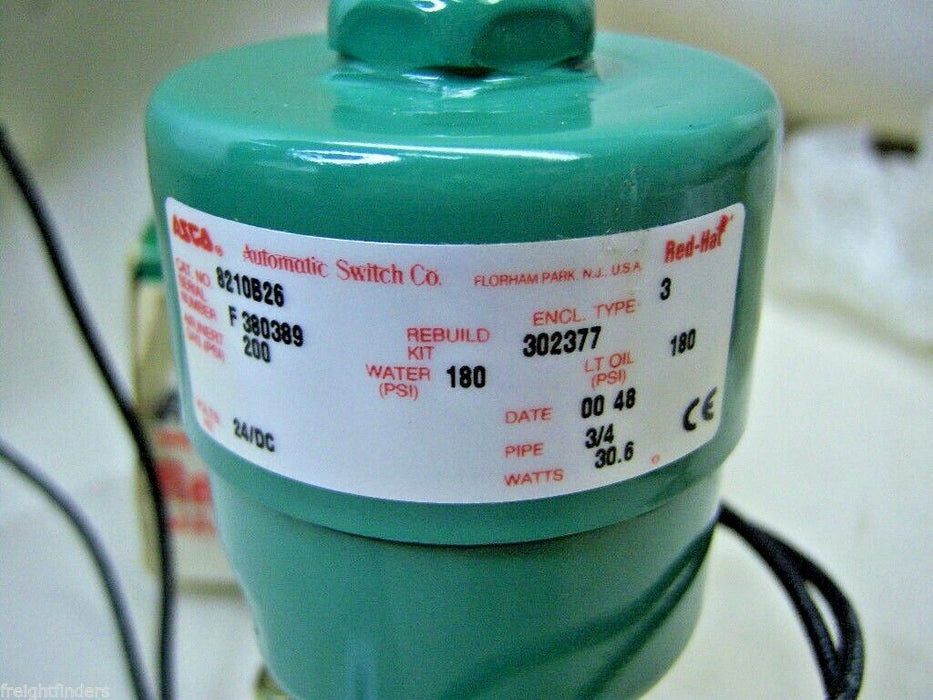 ASCO Valve 8210B26 3/4" 24 VDC 200 Psi