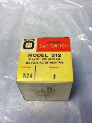 Ohmite 312 TAP Switch