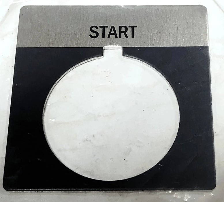 Allen-Bradley 800T-X547 START Aluminum Legend Plate for 30 mm Switches