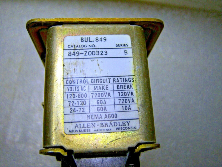 Allen-Bradley 849-ZOD323 Pneumatic Timing Relay