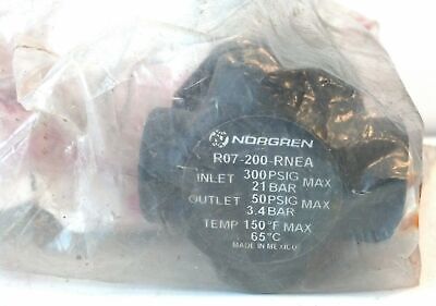 Norgren R07-200-RNEA 1/4" PTF 300 PSIG In 5-50 PSIG Out Mini Pneumatic Regulator