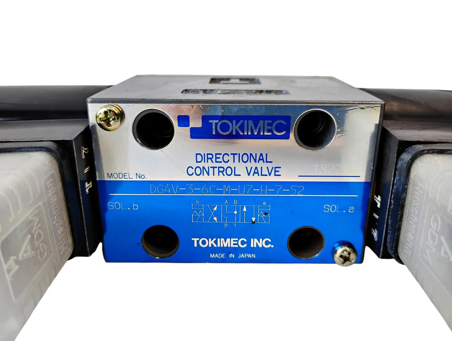 Tokimec DG4V-3-6C-M-U7-H-7-52 24 V DC Hydraulic Directional Control Valve