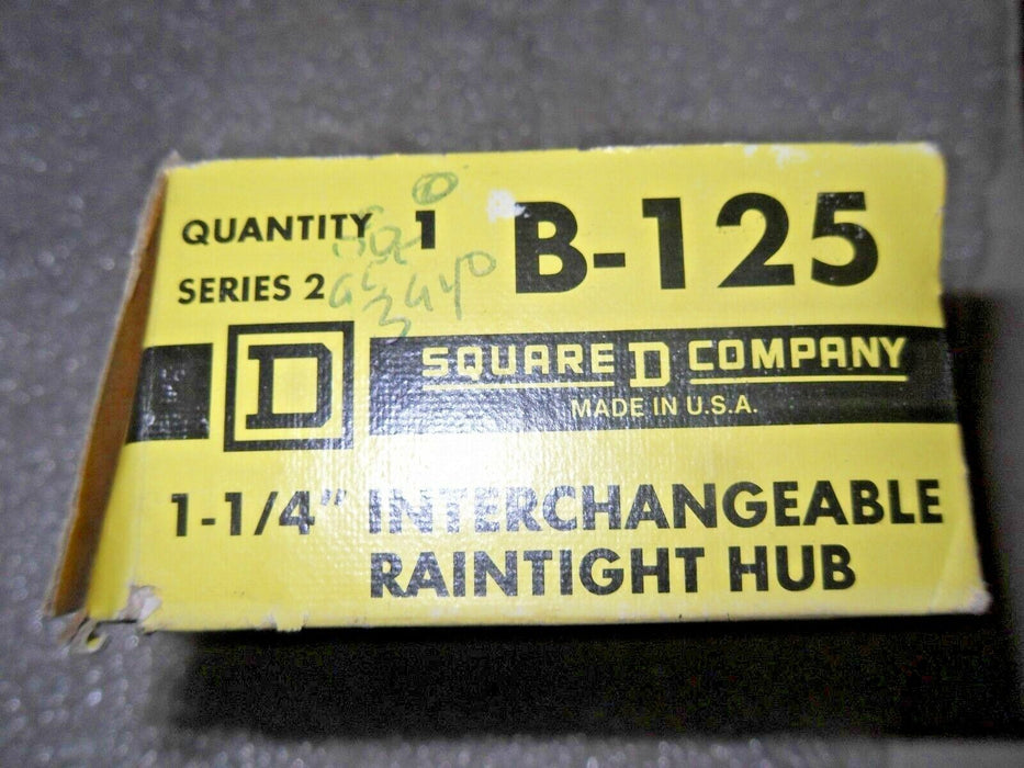 Square D B-125 Iinterchangeable Raintight Hub 1 1/4"