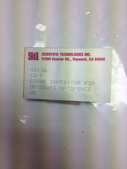 5 SCIENTIFIC TECHNOLOGIES INCORPORATED 42136 CS-F STROBE INHIBITORS