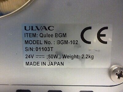 ULVAC BGM-102 Gas Monitor