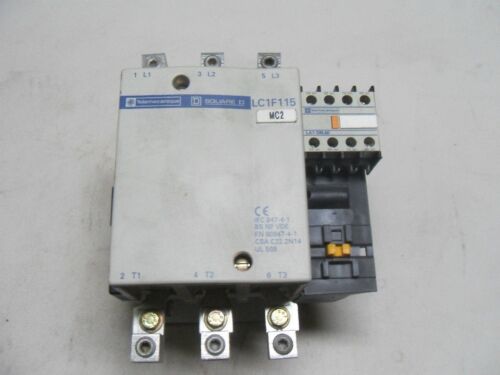 1 TELEMECANIQUE AND Square D LC1-F115 CONTACTOR W/ LA1-DN40 AUX CONTACT