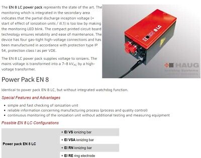 Haug EN 8 LC EN-8LC Power Pack for Ionization Unit