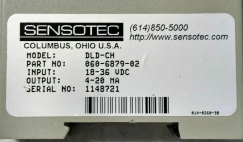 Sensotec 060-6870-02 Inline Amplifier