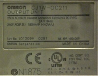 Omron CJIW-OC211 Output Module