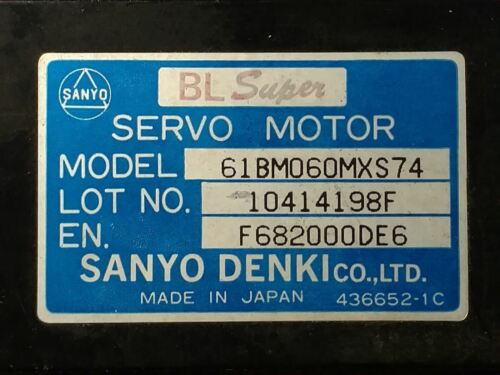 Sanyo 61BM060MXS74 Servo Motor