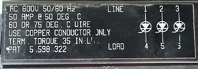 Watlow DC3C-5060-K201 120 V AC Solid State Power Control w/ Cooling Fan