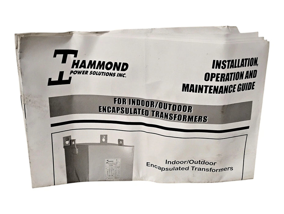 Hammond Q1C0LEKB 240/480 V 120/240 V 1.0 kVA 1 PH NEMA 3R Dry Type Transformer