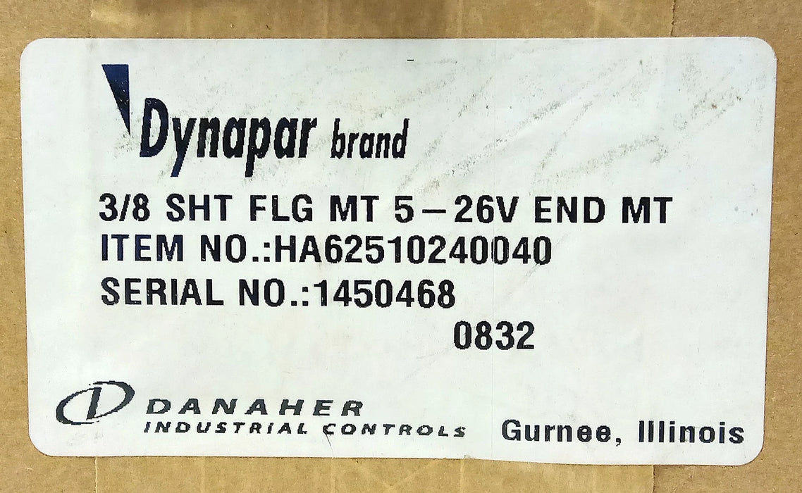 Dynapar HA62510240040 5-26 V 1024 PPR Incremental Optical Rotary Encoder