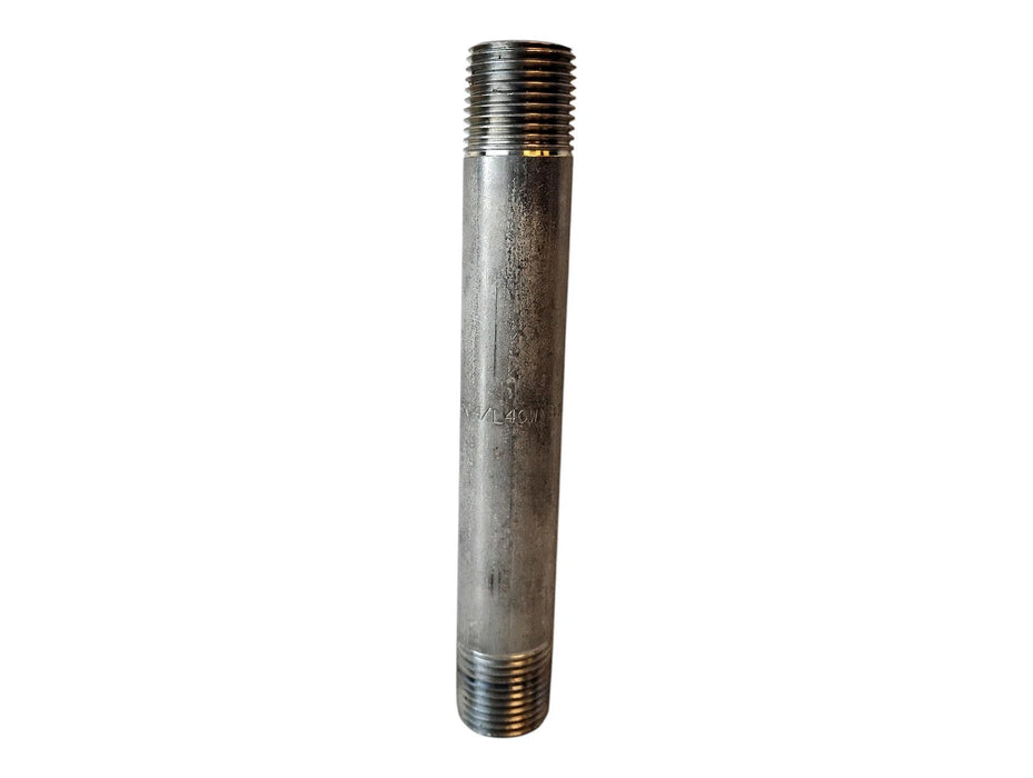 Merit Brass 4008-550 1/2" x 5-1/2" L MNPT Sch 40 304 Stainless Steel Pipe Nipple