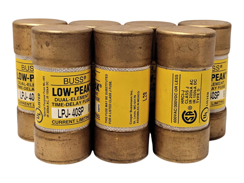 Bussmann LPJ-40SP 600VAC/300VDC 40 A Current-Limiting Time-Delay Fuse