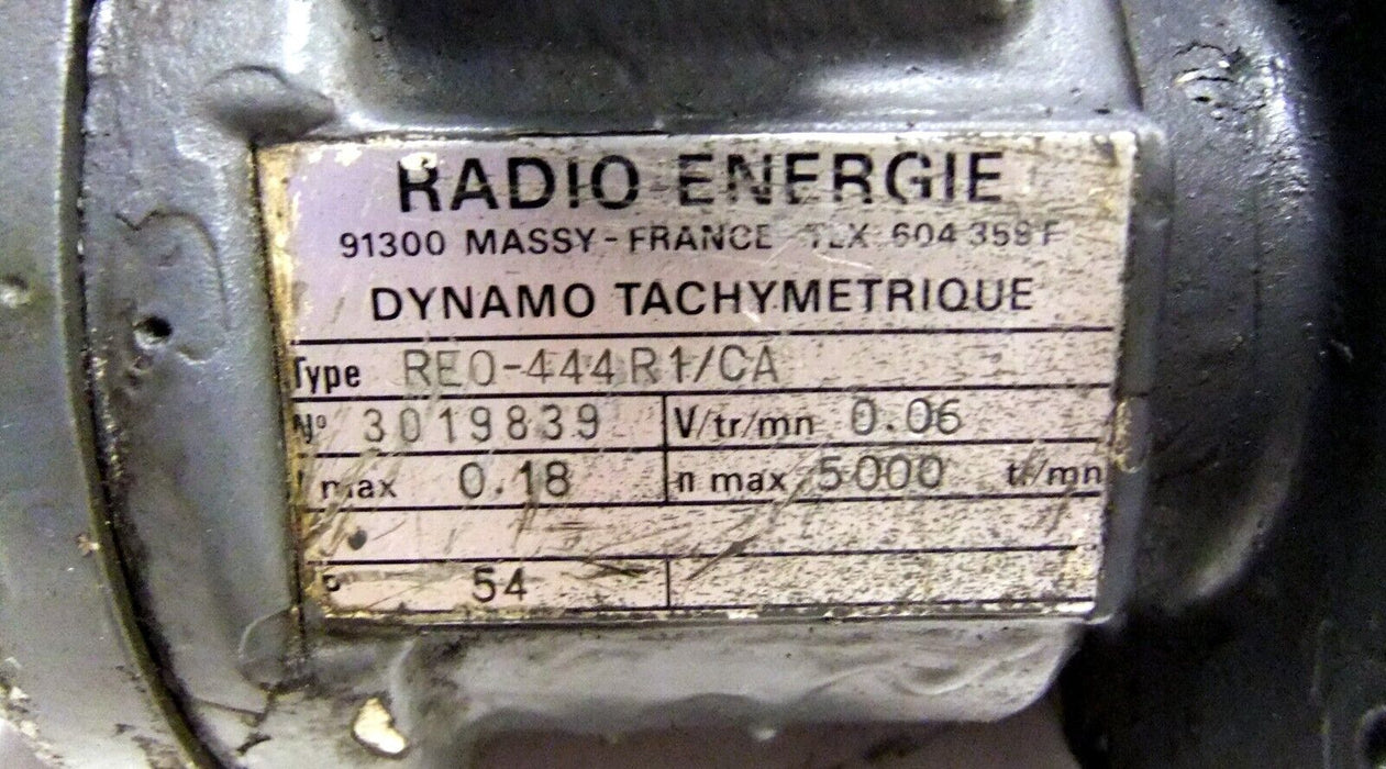 Radio Energie REO 444 R1 / CA Dynamo Tachymetrique Tachogenerator