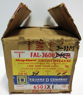 Square D FAL-36003-11M 3P 3A 600 VAC Circuit Breaker