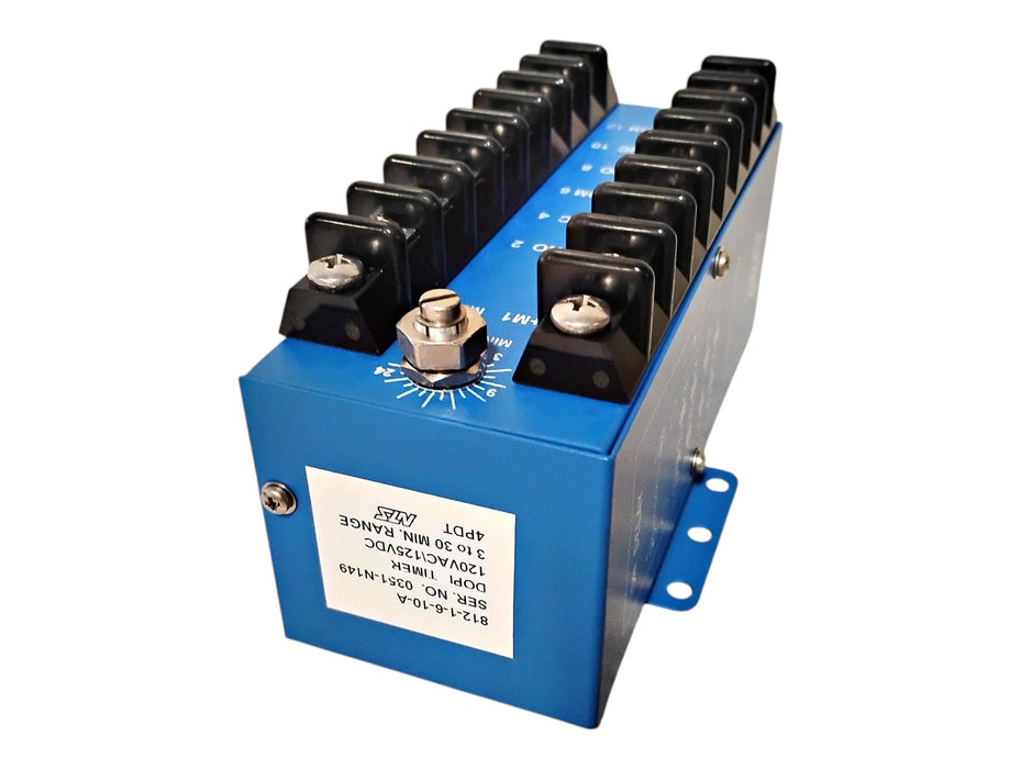 NTS 812-1-6-10-A 120 V AC / 125 V DC 3-30 Min. Range 4PDT DOPI Time Delay Relay