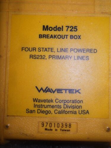 Wavetek Model 725 Breakout Box
