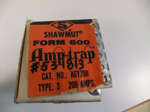 Shawmut Amp-Trap Fuse A6Y200 A6Y200-3