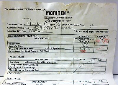 Monitek 2100-0059-00 Turbidity Sensor