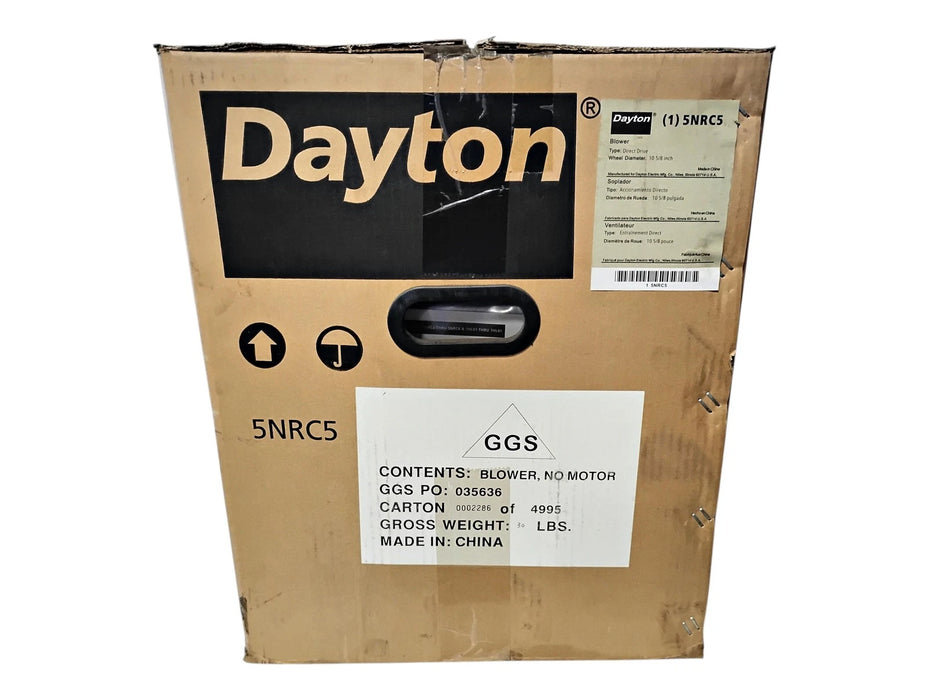 Dayton 5NRC5 10-5/8 inch Direct Drive Blower