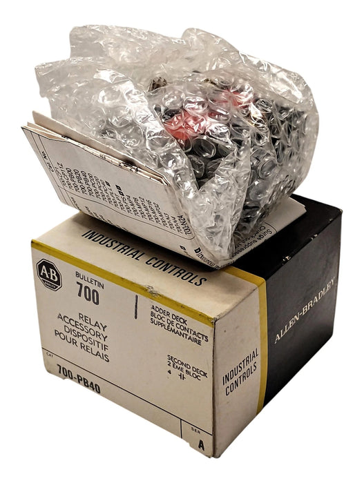 Allen-Bradley 700-PB40 10 A 4-Pole Adder Deck Relay Accessory