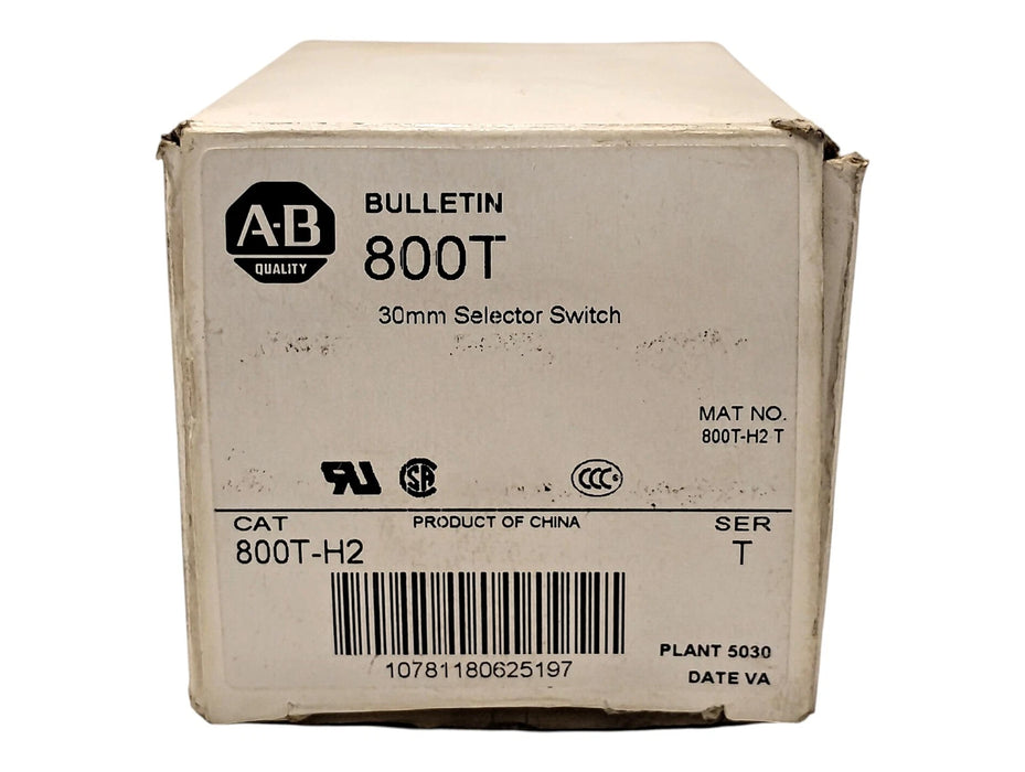 Allen-Bradley 800T-H2 Series T 30 mm Maintained Selector Switch