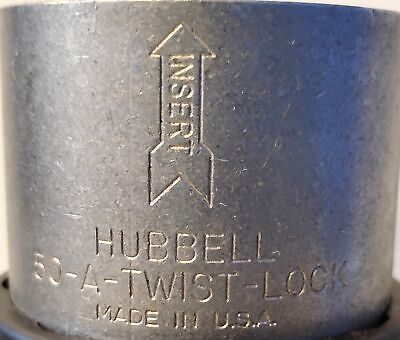 Hubbell HBL3765C 250 V DC / 600 V AC 50 A 3 P 4-Wire Twist Lock Plug