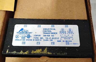 Acme Electric TA-2-81212 150 VA 240/480 120 V Industrial Control Transformer