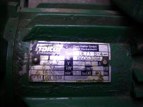 Halter Motor DE71 B-4 1680 RPM