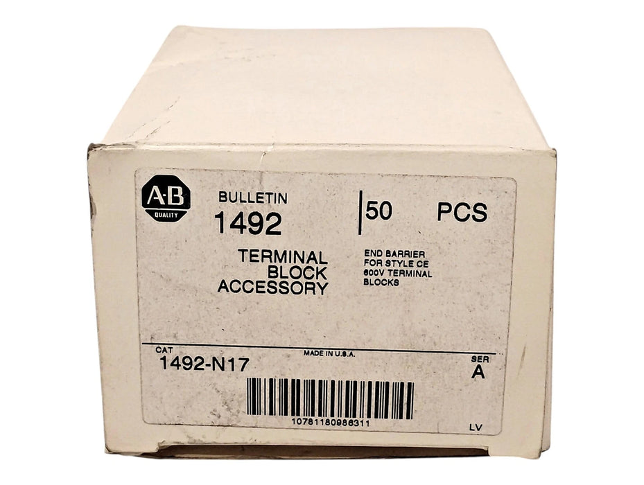 Allen-Bradley 1492-N17 Terminal Block End Barrier