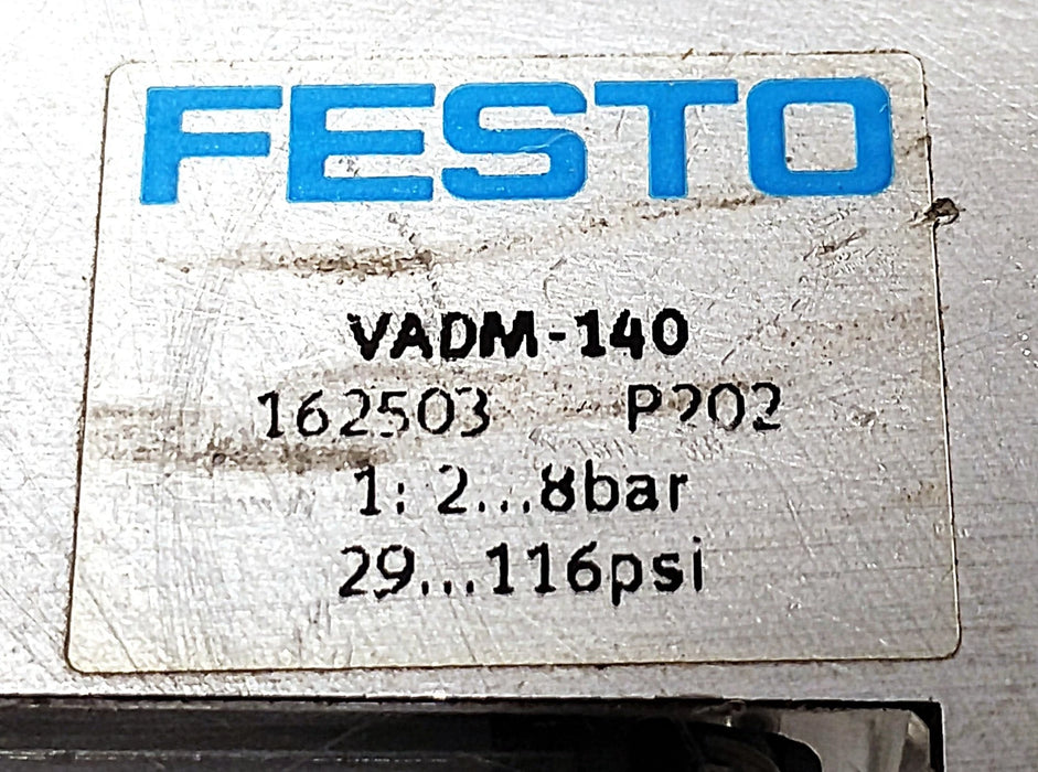 Festo VADM-140 162503 24 VDC 2‚Äì8 bar (29‚Äì116 psi) Vacuum Generator