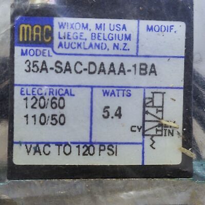 MAC Valves 35A-SAC-DAAA-1BA Solenoid Valve