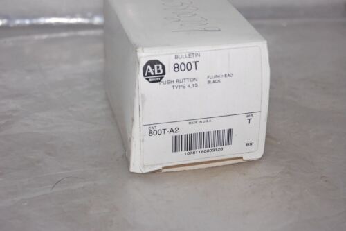Allen-Bradley Flush Black Pushbutton 800T-A2