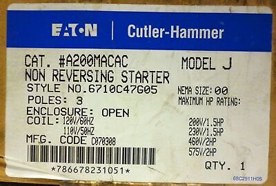 Eaton A200MACAC Non-Reversing Starter