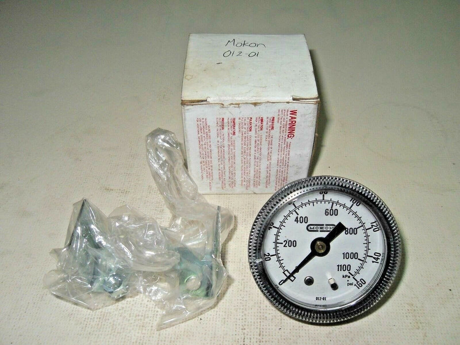Mokon 012-01 Pressure Gauge 0-160 Psi, 0-1100 Kpa