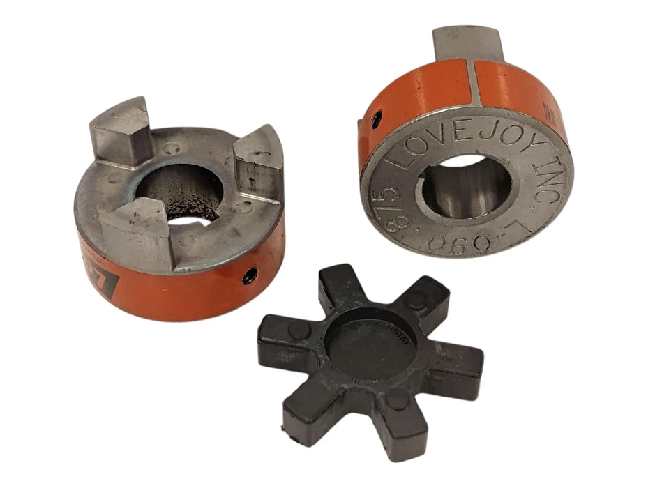 Lovejoy L-090 3 Pc Jaw Flexible Coupling 0.875 in X 0.875 in w/ 3/16 in Keyway