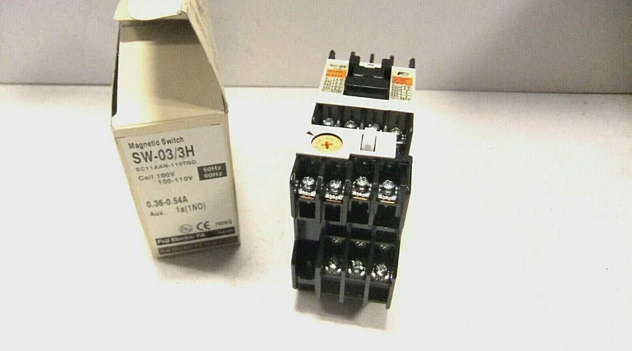 Fuji Electric Starter SW-03/3H SC11AAN-110TGD Coil 100-110V